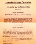 Save The Grange Coffee Morning